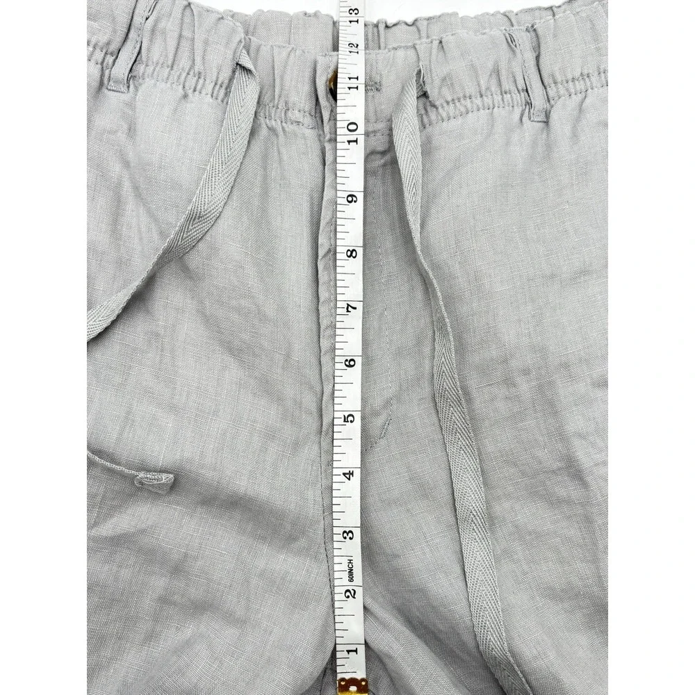 Tasso Elba Men's M Gray 100% Linen Pants 30